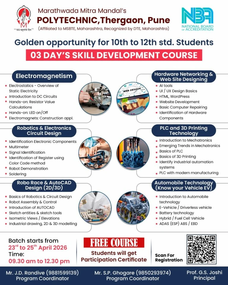 03 Days Skill Development Course