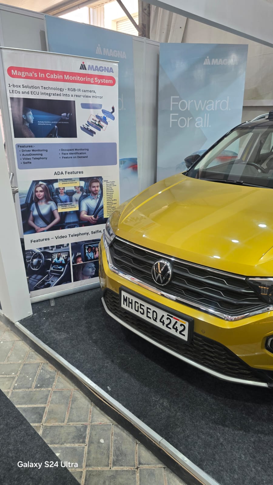 Live ADAS vehicle demonstration on track