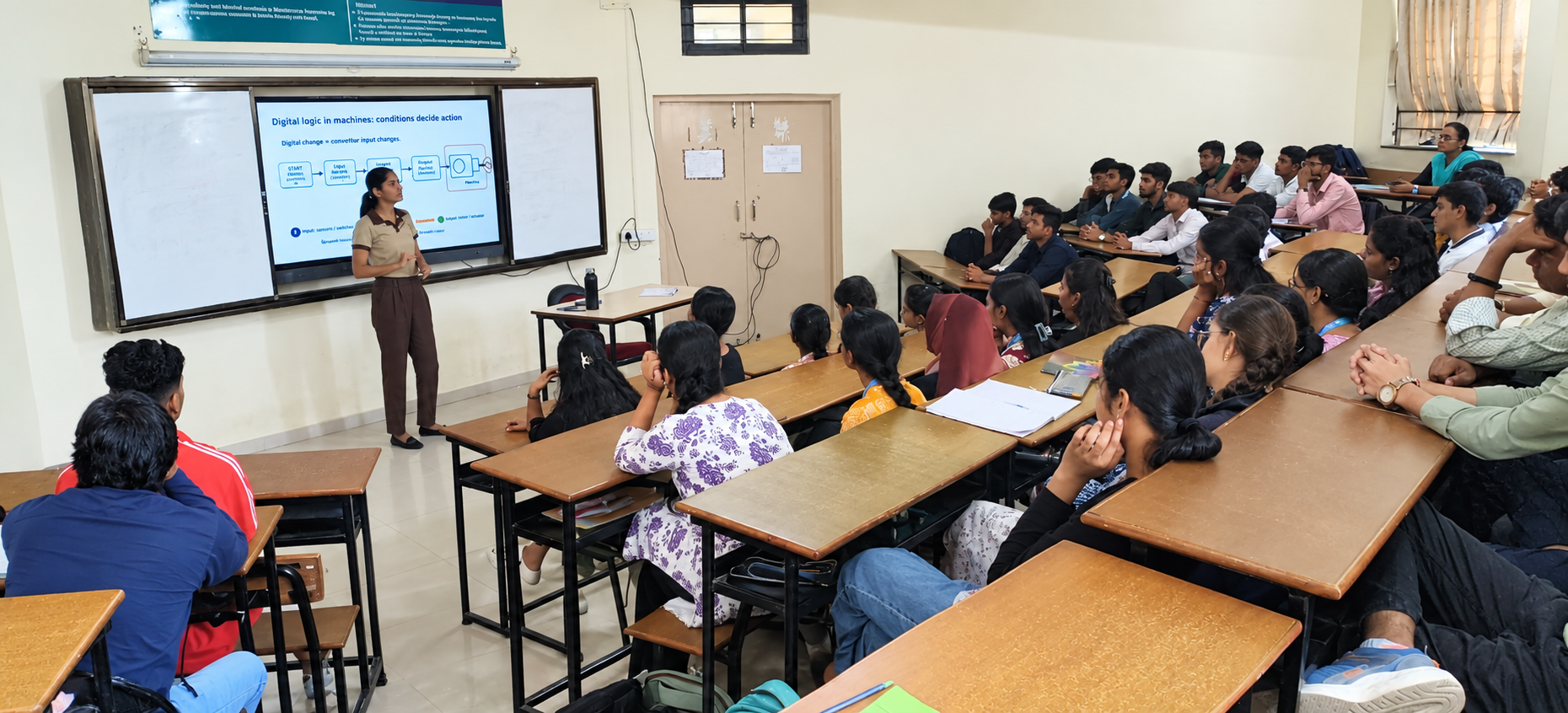 Ms. Rekha Pawar during From Sensor to Actuator guest lecture