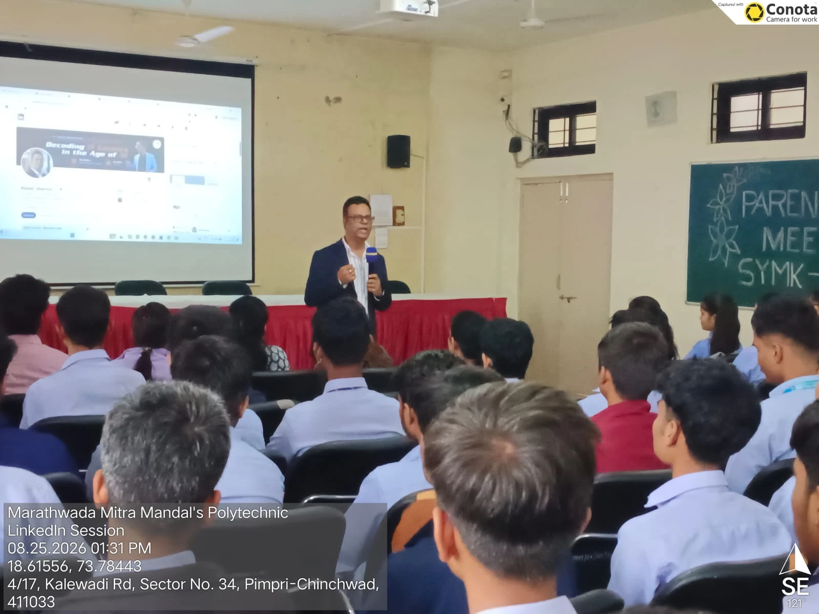 Students attending LinkedIn Guest Lecture