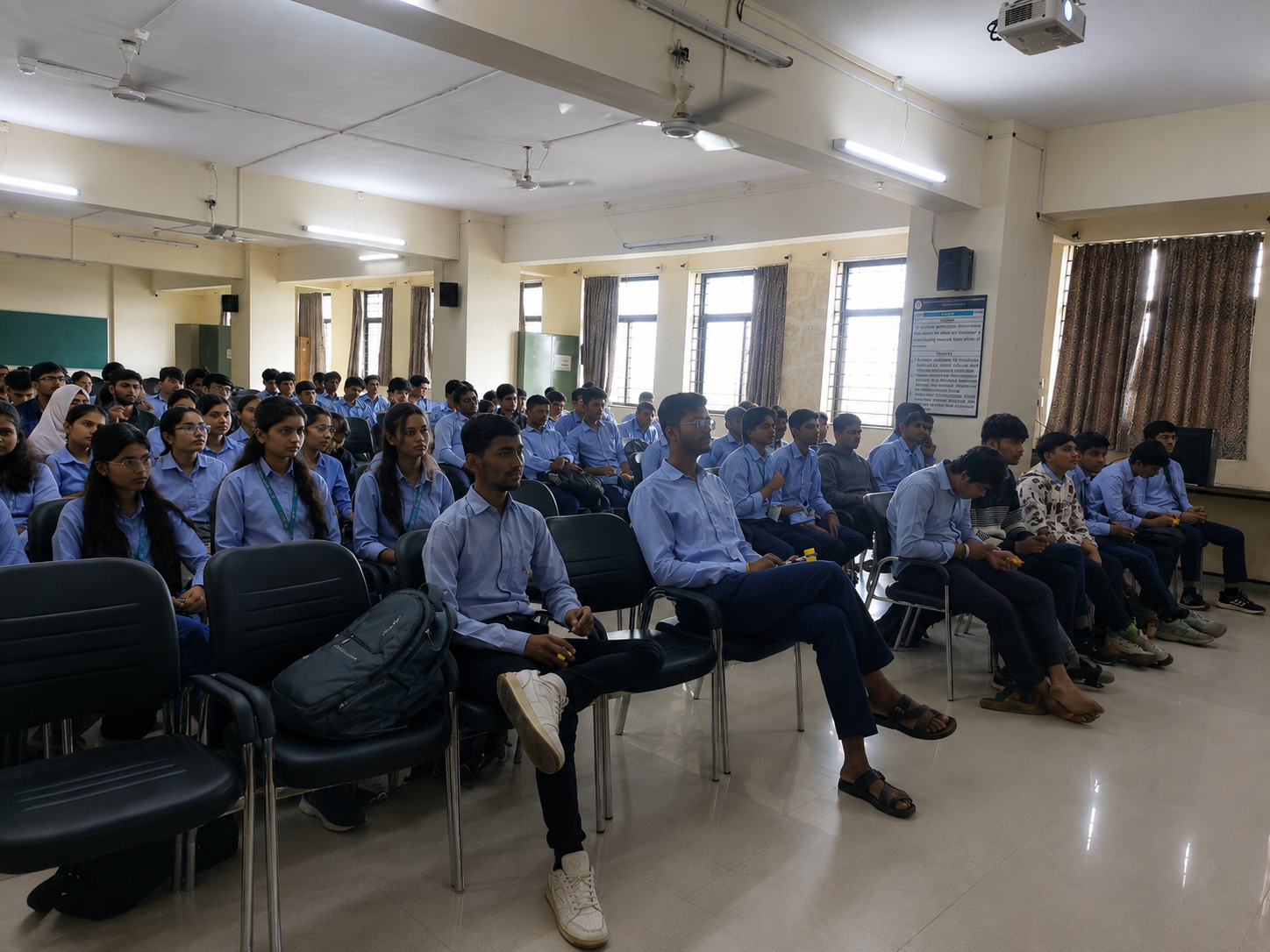 Second and Third Year Mechatronics students during Practical Life Skills workshop