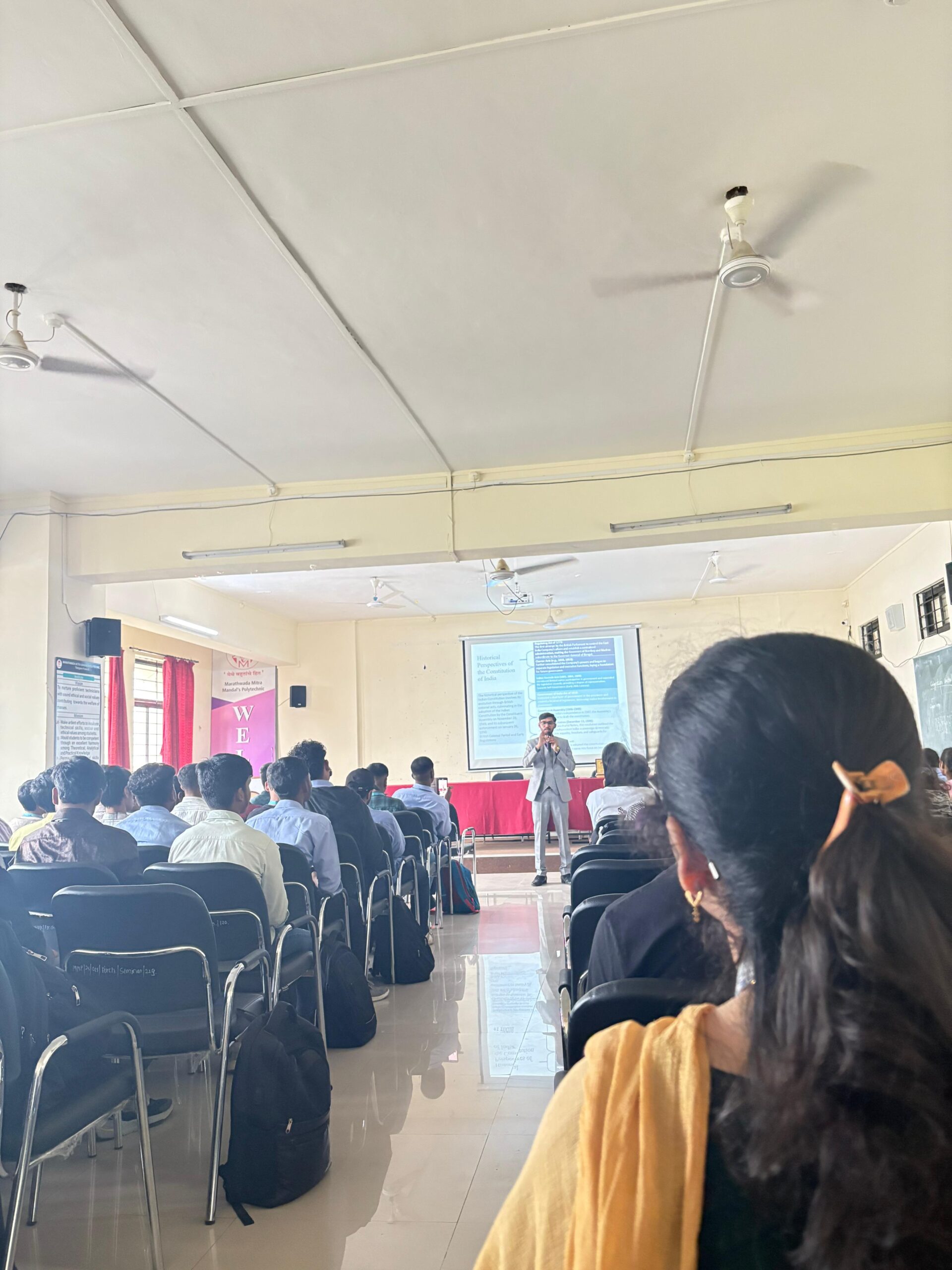 Advocate Addressing Electrical Students