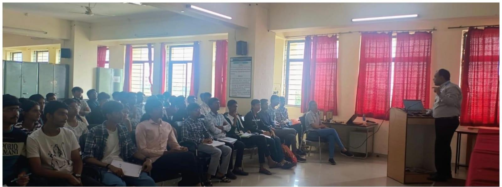 Students attending robotics seminar