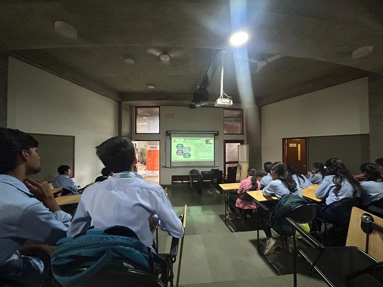 Students visiting Data Center at COEP Technologies University Pune
