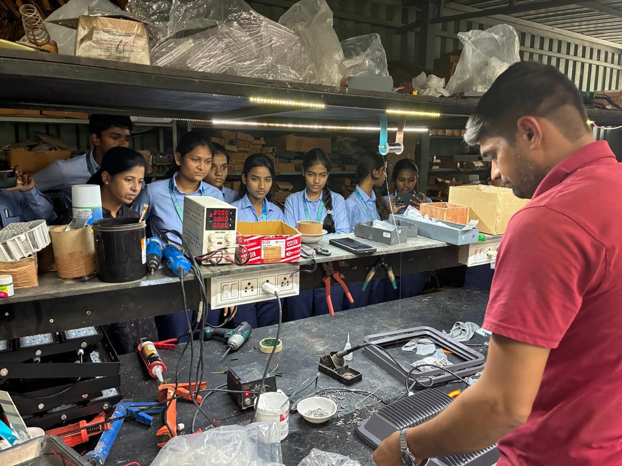 Polytechnic Led Industrial Visit to Diya Electronics – PCB & LED Lights Manufacturing ...
